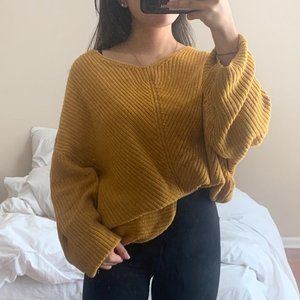 Urban Outfitters Mustard Oversized Sweater